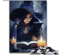 Rompecabezas para Adultos de 1000 Piezas de Mago Negro, un Juego desafiante y Familiar con Piezas Completamente entrelazadas de Formas aleatorias de 50x75cm