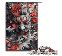 Rompecabezas para Adultos de 1000 Piezas de máscaras japonesas Antiguas Divertido Juego de Rompecabezas 1000 Piezas (38 x 26 cm)