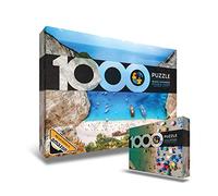 Rompecabezas para adultos de 1000 piezas de Navagio y Montenegro - Puzzle de playa de doble cara 1000 piezas - vibrante rompecabezas de arte y pintura - gran entretenimiento y diversión para todas
