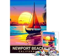 Rompecabezas para Adultos de 1000 Piezas de Newport Beach para Juegos educativos desafíos Juguetes Juegos Familiares diversión Familiar Regalos de cumpleaños tamaño 38x26cm