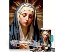 Rompecabezas para Adultos de 1000 Piezas de Nuestra Señora de los Dolores Juguete Que desafía la Mente Diversión Garantizada Corte (38x52cm)