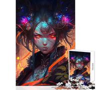 Rompecabezas para Adultos de 1000 Piezas de Oiran Manga Girl V Juguetes antiestrés Grandes Regalos y Juguetes Juegos relajantes Entrena tu Cerebro y Tus Manos tamaño 38x52cm