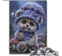 Rompecabezas para Adultos de 1000 Piezas de Osito de Peluche de 26x38cm para Fiestas, cumpleaños y Noches de Juegos en Familia