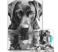 Rompecabezas para Adultos de 1000 Piezas de Pantera Negra Labrador, Adolescentes, Juegos educativos, decoración del hogar, colección de Artistas, Bellas Artes, 50x75cm