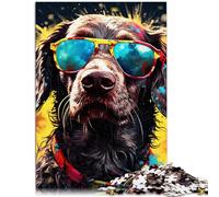 Rompecabezas para adultos de 1000 piezas de perros de pelo dorado para aprender rompecabezas educativo de 19.7 x 29.5 pulgadas, entrena tu cerebro y manos
