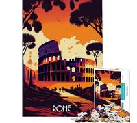 Rompecabezas para Adultos de 1000 Piezas de Roma Un Reto para completar Diversión en Familia Juegos Divertidos para Mayores de 14 años (50x75cm)