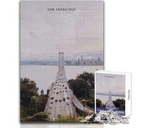 Rompecabezas para Adultos de 1000 Piezas de San Francisco, Juguetes educativos, Juguetes para Mejorar la Memoria, tamaño 50x75cm