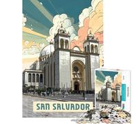 Rompecabezas para Adultos de 1000 Piezas de San Salvador para Juegos educativos Juegos Familiares desafíos difíciles Ideas de Regalos (tamaño 38x26cm)