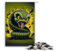 Rompecabezas para Adultos de 1000 Piezas de Serpiente Astuta. El Rompecabezas más Genial para niños. Rompecabezas de Madera. Juguete Educativo Intelectual descompresor. 75 x 50 cm.