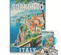 Rompecabezas para Adultos de 1000 Piezas de Sorrento, Italia Juego Educativo, desafiante para completar Regalo Ideal para quienes Buscan un Juego desafiante 38x52cm