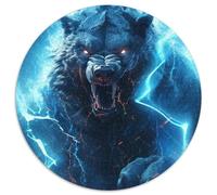 Rompecabezas para Adultos de 1000 Piezas de Tigres Relámpagos Azules, Juego Interactivo Familiar, decoración del hogar DIY, Regalo desafiante y Estimulante (tamaño 67,5 x 67,5 cm)