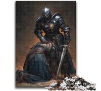 Rompecabezas para Adultos de 1000 Piezas de un poderoso Caballero Medieval para Adolescentes, Juegos educativos, decoración del hogar, Regalo de cumpleaños, Arte Mural (50x75cm)