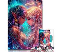 Rompecabezas para Adultos de 1000 Piezas de una Hermosa Chica de Anime ¡Diversión! Cada Pieza es única Juego Familiar desafiante (tamaño 75x50cm)