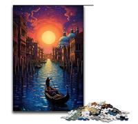 Rompecabezas para Adultos de 1000 Piezas de Venecia Italia Ideal para Decorar el hogar Toda la Familia 75 x 50 cm