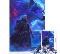 Rompecabezas para Adultos de 1000 Piezas de Wolf Guardian Juguetes de Bricolaje Gran Regalo Juegos de relajación con póster a Juego y Hoja de Trivia tamaño 50x75cm