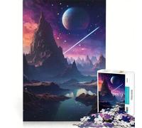 Rompecabezas para Adultos de 1000 Piezas Dejando el Planeta de Nuevo, Juego Familiar, Interesante para Reducir el estrés, Juego de desafío único 50x75cm