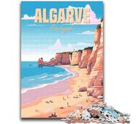 Rompecabezas para Adultos de 1000 Piezas del Algarve, Portugal Ayuda a ejercitar el Cerebro Juguetes adictivos para Cultivar la Paciencia Una Obra de Arte (tamaño 38x52cm)