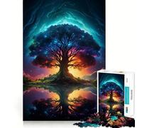 Rompecabezas para adultos de 1000 piezas del Árbol de la Vida Yggdrasil Juego divertido para desarrollar la capacidad de razonamiento y para pasar un buen rato en el tiempo libre ideal para cumpleaños