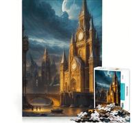 Rompecabezas para Adultos de 1000 Piezas del Big Ben, Juegos relajantes, desafío difícil, fortalece el Amor Entre Parejas 38x52cm