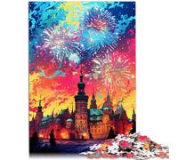 Rompecabezas para adultos de 1000 piezas del castillo real de Varsovia, el rompecabezas para aliviar el estrés, Staycation, matar el tiempo, 14.95 x 20.47 pulgadas, adecuado para adolescentes de 14
