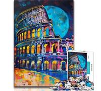 Rompecabezas para Adultos de 1000 Piezas del Coliseo Diseño Vibrante y único Una Experiencia Relajante y desafiante (tamaño 75x50cm)