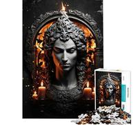 Rompecabezas para Adultos de 1000 Piezas del Dios Griego Hades Juguete Educativo Divertido y entretenido Un Juego Familiar desafiante (75x50cm)