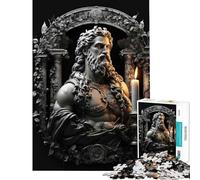 Rompecabezas para Adultos de 1000 Piezas del Dios Griego Zeus para Juegos educativos Juguetes educativos Juegos educativos Regalos de Amigo Invisible para Mujeres (tamaño 50x75cm)