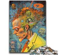 Rompecabezas para Adultos de 1000 Piezas del Dr Monster, difícil de completar, Pero Divertido y Divertido Juego Educativo para cumpleaños, 26x38cm