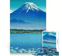Rompecabezas para Adultos de 1000 Piezas del Lago Shoji y el Monte Fuji Agilidad Mental, Ocio Relajado, unión Segura, cálido (38x26cm)