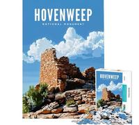 Rompecabezas para Adultos de 1000 Piezas del Monumento Nacional Hovenweep Juego Educativo desafío Juguete Juegos relajantes Actividades Familiares Regalo de cumpleaños (tamaño 38x26cm)