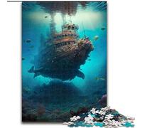 Rompecabezas para Adultos de 1000 Piezas del Mundo Submarino, Hecho de Madera, Ideal para Regalar en Familia 50x75cm Un Rompecabezas desafiante y Relajante para Adolescentes