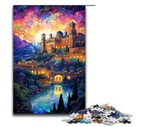 Rompecabezas para Adultos de 1000 Piezas del Palacio de la Alhambra Regalo de cumpleaños para Adolescentes a Partir de 14 años 75 x 50 cm