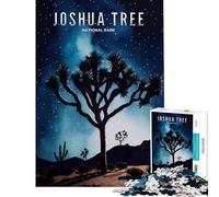 Rompecabezas para Adultos de 1000 Piezas del Parque Joshua Tree Rompecabezas antiestrés para Adultos Carrera de Velocidad Manual Desafío Educativo (Tamaño 38x26cm)