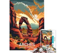 Rompecabezas para Adultos de 1000 Piezas del Parque Nacional Arches Juegos relajantes Que desafían la Inteligencia Cerebral Juguetes adictivos Excelentes Regalos para Toda la Familia (tamaño 75x50cm)
