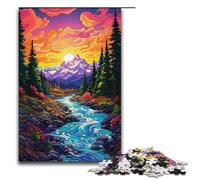 Rompecabezas para Adultos de 1000 Piezas del Parque Nacional Banff Cada Pieza es única Juego Familiar desafiante y Divertido 1000 Piezas (38 x 26 cm)