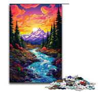 Rompecabezas para Adultos de 1000 Piezas del Parque Nacional Banff Ideal para Decorar el hogar Toda la Familia 75 x 50 cm