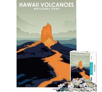 Rompecabezas para Adultos de 1000 Piezas del Parque Nacional de los Volcanes de Hawái Juguete Intelectual Juegos relajantes Carrera de Velocidad Manual Excelentes Regalos para los Amantes de
