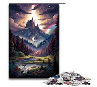 Rompecabezas para Adultos de 1000 Piezas del Parque Nacional de Yellowstone EE UU Rompecabezas de Madera para la Familia Juego Educativo Juguete de desafío 75 x 50 cm
