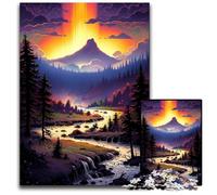 Rompecabezas para Adultos de 1000 Piezas del Parque Nacional de Yellowstone. Rompecabezas imposibles para Adultos. Desafío Mental Adolescentes y decoración del hogar. 1000 Piezas (38x26 cm)