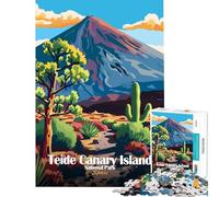 Rompecabezas para Adultos de 1000 Piezas del Parque Nacional del Teide Islas Canarias España Juegos Familiares Juguetes adictivos para Cultivar la Paciencia Gran Regalo para los Amantes Regalo