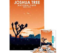 Rompecabezas para Adultos de 1000 Piezas del Parque Nacional Joshua Tree Ideal para Adolescentes para Pasar el Tiempo en casa Durante Las Vacaciones como Regalo de cumpleaños o Navidad 38x52cm