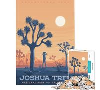 Rompecabezas para Adultos de 1000 Piezas del Parque Nacional Joshua Tree Juego Educativo y desafiante Juguete práctico para la diversión Familiar Regalos Divertidos Tamaño 38x26cm