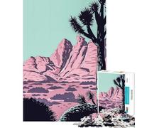 Rompecabezas para Adultos de 1000 Piezas del Parque Nacional Joshua Tree Juego Familiar adictivo para Cultivar la Paciencia Regalos para Mujeres Hombres y Actividades Familiares (tamaño 38x52cm)