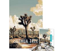 Rompecabezas para Adultos de 1000 Piezas del Parque Nacional Joshua Tree Juego práctico Juguete Intelectual Regalo para Hombres y Mujeres Ideal para aliviar el estrés (tamaño 50x75cm)