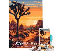 Rompecabezas para Adultos de 1000 Piezas del Parque Nacional Joshua Tree Juguetes adictivos para Cultivar la Paciencia Juegos Familiares Decoración Perfecta Regalo Divertido (Tamaño 38x52cm)