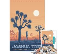 Rompecabezas para Adultos de 1000 Piezas del Parque Nacional Joshua Tree Juguetes educativos para Aprender y Jugar en Familia Regalos Divertidos Tamaño 75x50cm