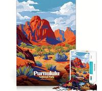 Rompecabezas para Adultos de 1000 Piezas del Parque Nacional Purnululu,Australia Decoración de Bordes limpios Juguete Que desafía la Mente Ideal para Relajarse y divertirse (38x26cm)