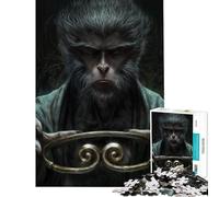 Rompecabezas para Adultos de 1000 Piezas del Rey Mono Wukong Ayuda a ejercitar el Cerebro Regalos para Mujeres Juegos Familiares Apto para Mayores de 14 años 50x75cm