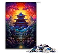 Rompecabezas para Adultos de 1000 Piezas del Templo Bulguksa Corea del Sur Regalo de cumpleaños para Adolescentes a Partir de 12 años 75 x 50 cm