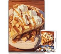 Rompecabezas para Adultos de 1000 Piezas, Delicioso trozo de Pastel de Caramelo con Crema Batida, Juguetes educativos, difícil, Regalo de cumpleaños, tamaño 50x75cm